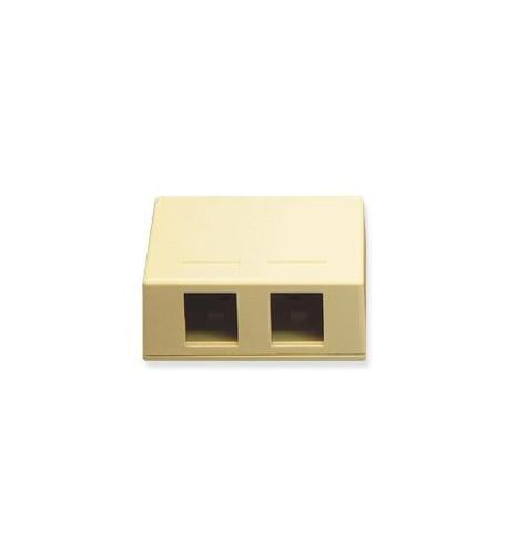 ICC ICC-IC107SB2IV SURFACE MOUNT BOX- 2-PORT- IVORY