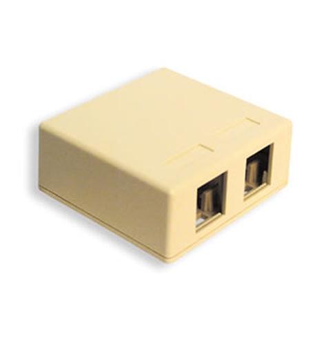 ICC ICC-IC107SB2IV SURFACE MOUNT BOX- 2-PORT- IVORY