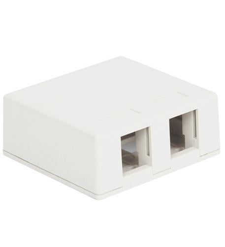 ICC ICC-IC107SB2WH SURFACE MOUNT BOX- 2-PORT- WHITE