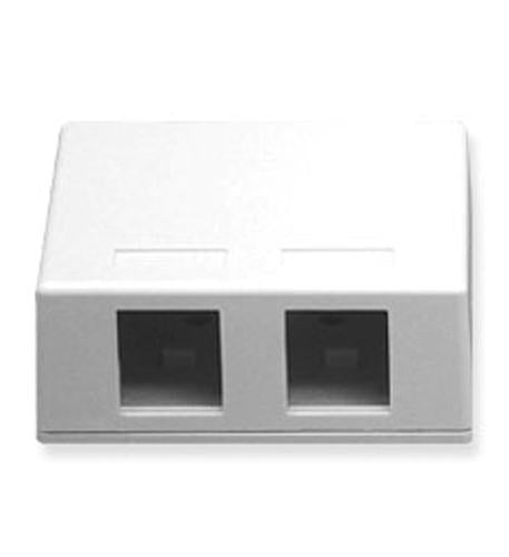 ICC ICC-IC107SB2WH SURFACE MOUNT BOX- 2-PORT- WHITE