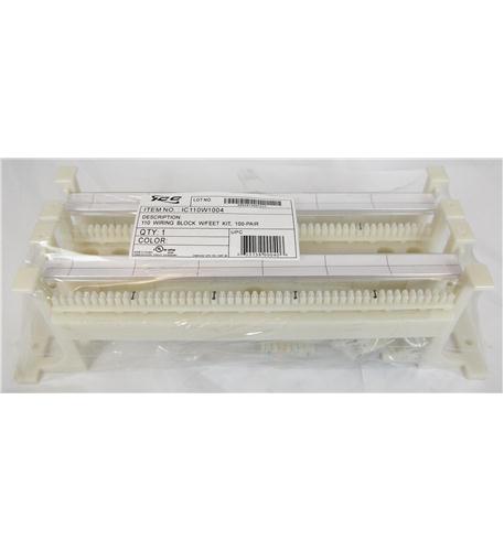 ICC ICC-IC110W1004 110 WIRING BLOCK W/ FT KIT- 100-PAIR- 5e