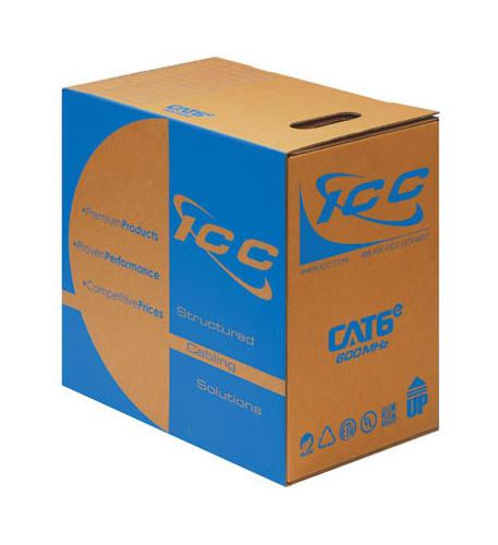 ICC ICC-ICCABR6VBL CMR CAT6 UTP 500 MHz (NO SPLINE)