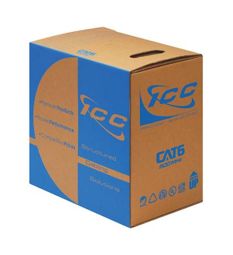 ICC ICC-ICCABR6VWH CMR CAT6 UTP 500 MHz (NO SPLINE)