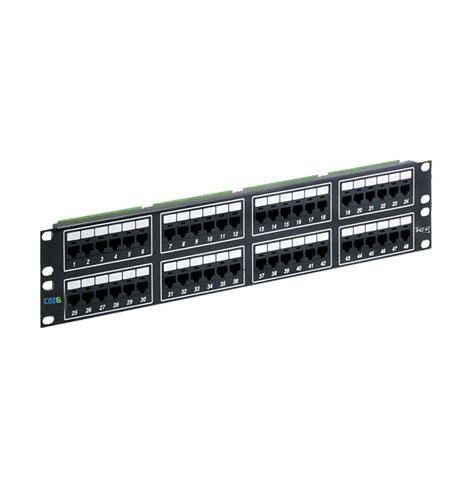 ICC ICC-ICMPP04860 PATCH PANEL- CAT 6- 48-PORT- 2 RMS
