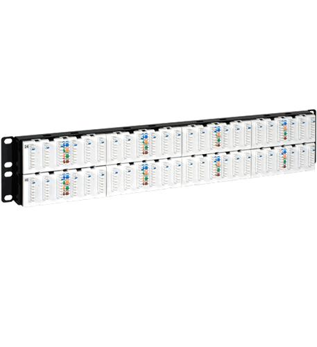 ICC ICC-ICMPP0486B PATCH PANEL- CAT 6A- 48-PORT- 2 RMS