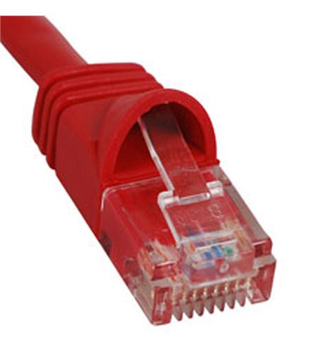 ICC ICC-ICPCSJ01RD PATCH CORD- CAT 5e- MOLDED BOOT- 1' RD