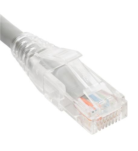 ICC ICC-ICPCST01GY PATCH CORD CAT6 CLEAR BOOT 1' GRAY
