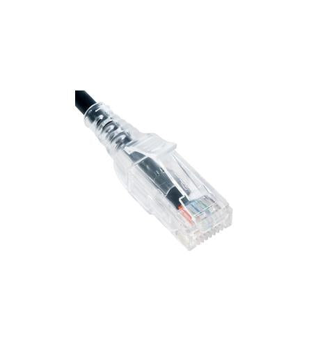 ICC ICC-ICPCSY01BK PATCH CORD- CAT 6 SLIM CLEAR SR 10PK 1FT
