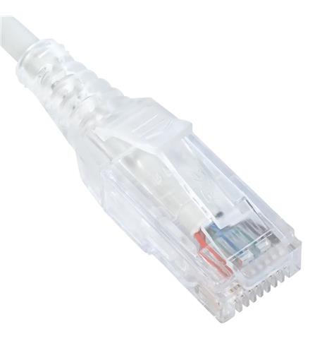 ICC ICC-ICPCSY01WH PATCH CORD- CAT 6 SLIM CLEAR SR 10PK 1FT
