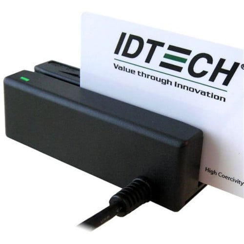 ID Tech IDMB-334133BM MiniMag Credit Card Reader - 3-Track - Black