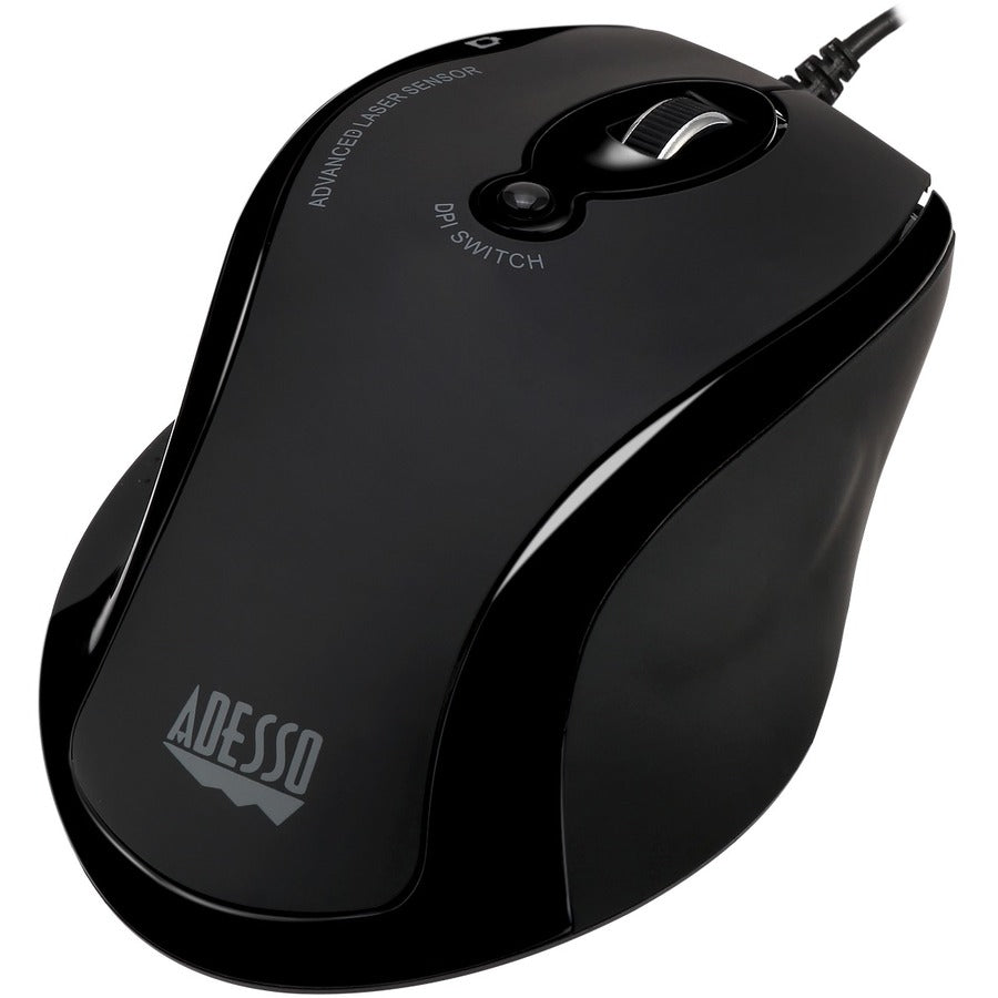 Adesso iMouse G2 - Ergonomic Optical Mouse - Optical - Cable - Black - USB