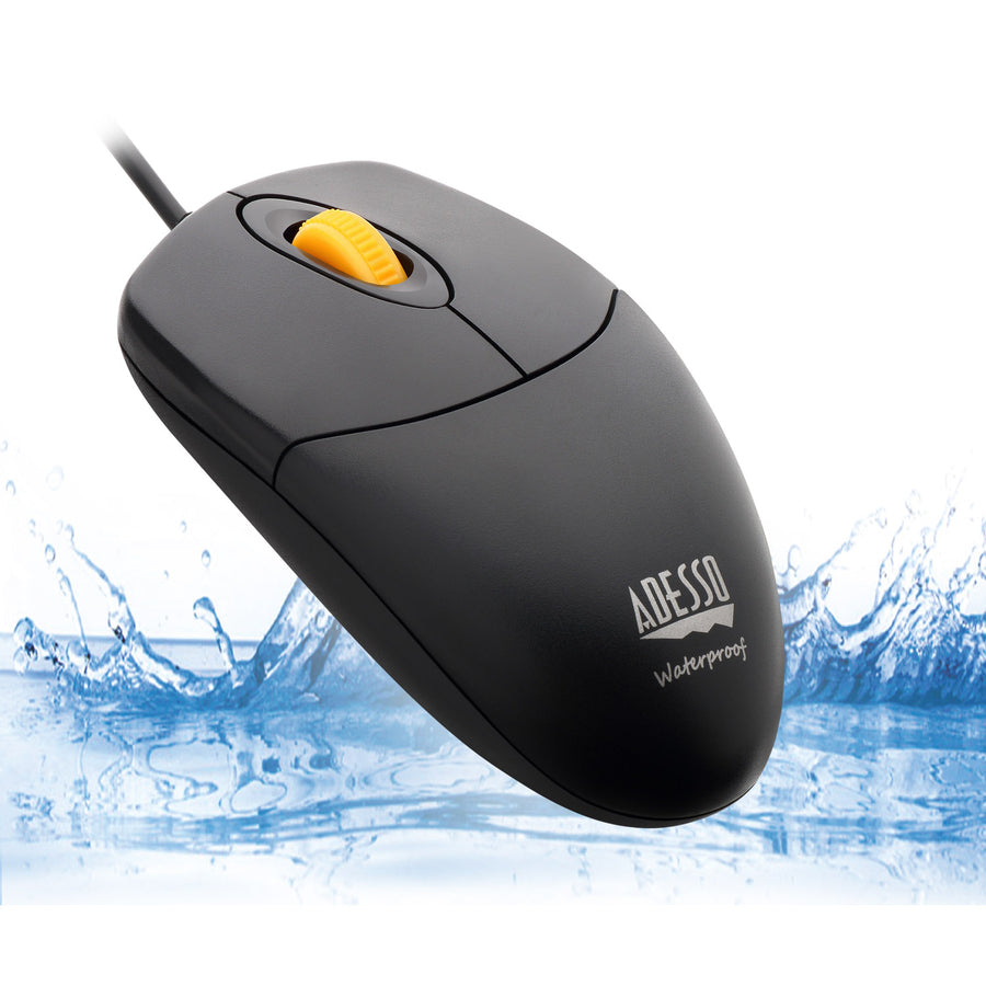 Adesso iMouseW3 Waterproof Antimicrobial Mouse with Magnetic Scroll Wheel