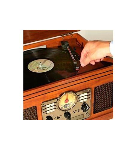 Victrola INN-VTA-200B-MAH 6-in-1 Victrola Entertainment Center