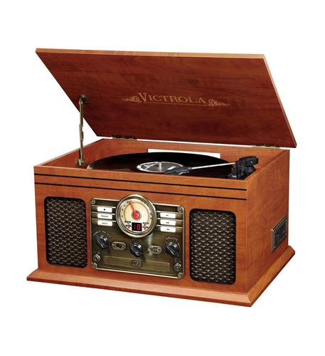 Victrola INN-VTA-200B-MAH 6-in-1 Victrola Entertainment Center