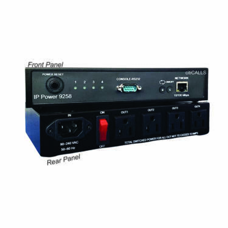 Aviosys IP 9258 TP with Auto-Ping 4 Port Web Power Distribution Control Switch Unit PDU