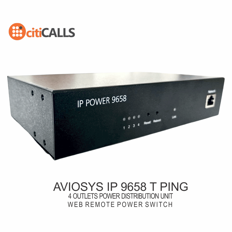 Aviosys IP9658T 9658 4 Port Network AC Web Power Switch Controller PING IP 9258