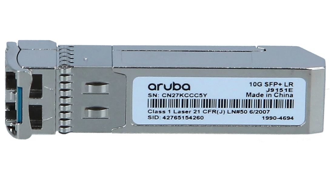 HPE J9151E Aruba 10G SFP+ LC LR 10km SMF Transceiver - Plug-in Module
