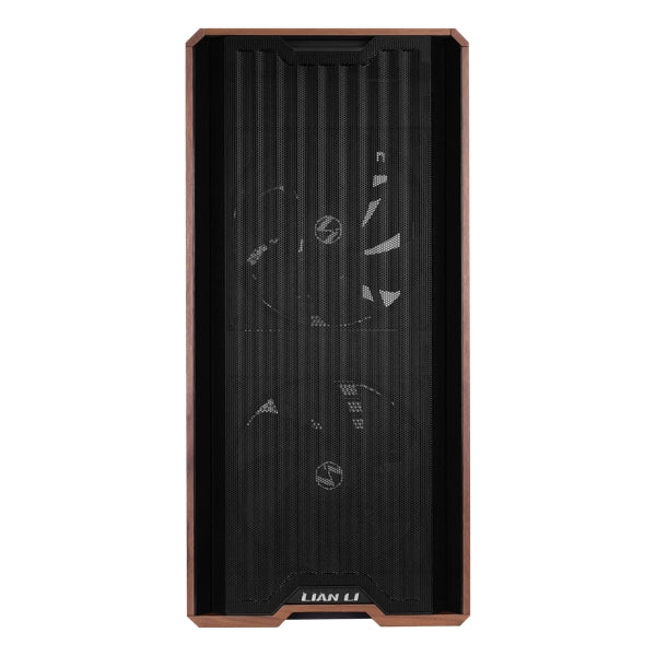 Lian-Li LAN217X Computer Case - mid-tower Steel 4mm TG Wood Black Retail