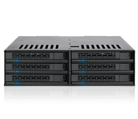 ICY DOCK MB326SP-B Removable Storage Drive - 6x2.5 inch SATA SAS HDD/SSD