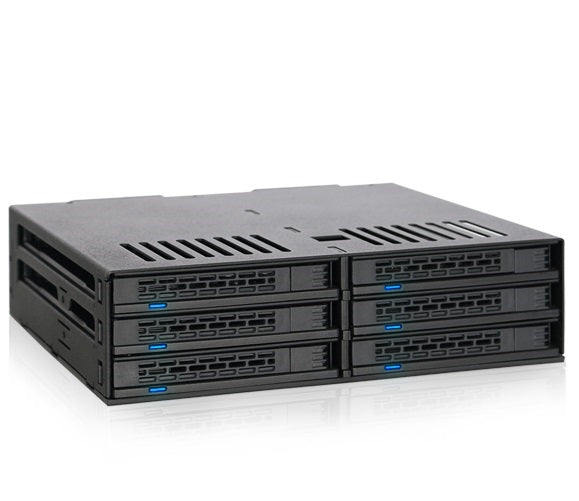 ICY DOCK MB326SP-B Removable Storage Drive - 6x2.5 inch SATA SAS HDD/SSD