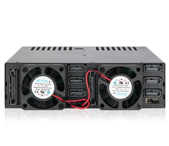 ICY DOCK MB326SP-B Removable Storage Drive - 6x2.5 inch SATA SAS HDD/SSD