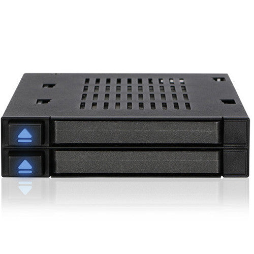 ICY DOCK MB522SP-B 2x2.5 SAS SATA HDD SSD FlexiDock for External 3.5 Bay RTL