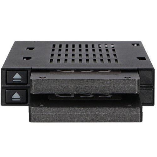 ICY DOCK MB522SP-B 2x2.5 SAS SATA HDD SSD FlexiDock for External 3.5 Bay RTL