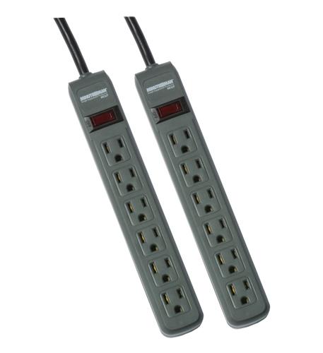 MINUTEMAN UPS MM-MMS362P 2 Pack Power Strips with 3ft Cord- 241J
