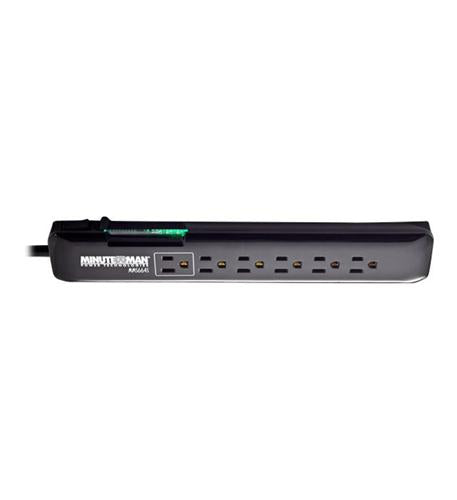 MINUTEMAN UPS MM-MMS664S Slimline 6 Outlet Surge Strip- 1080J