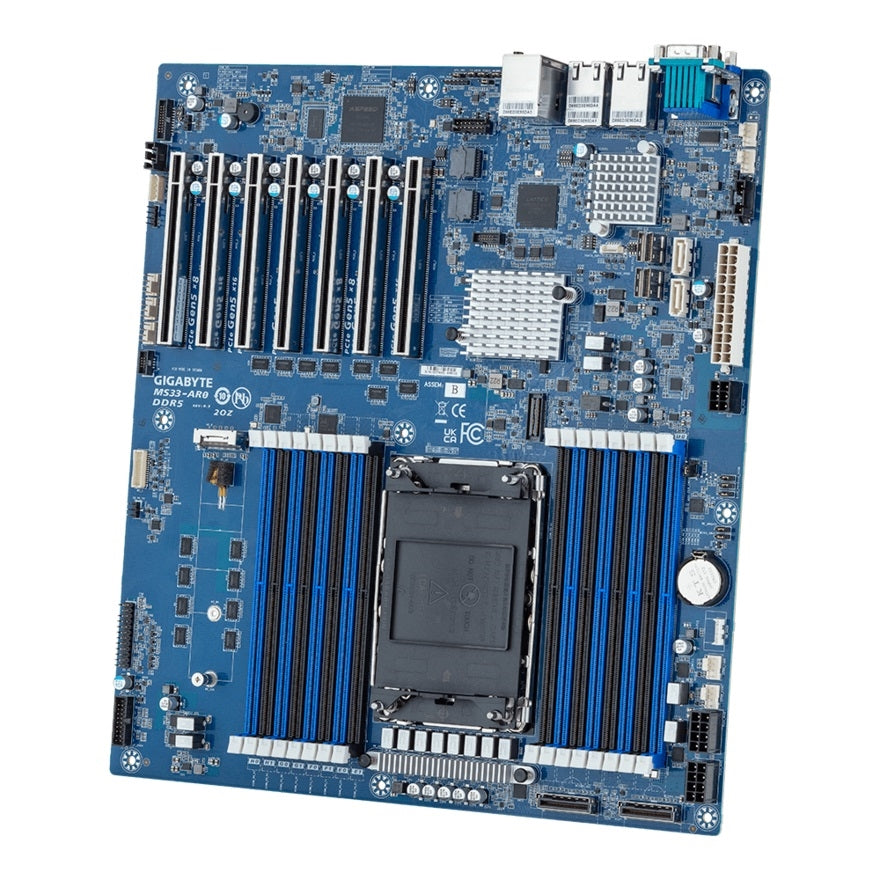 Gigabyte MS33-AR0 Motherboard - Emmitsburg LGA4677 Max128GB DDR5 EATX Brown Box