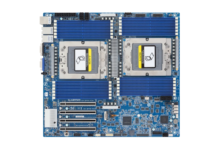 Gigabyte MZ73-LM2 Motherboard - SoC LGA6096 Socket SP5 DDR5 E-ATX Brown Box