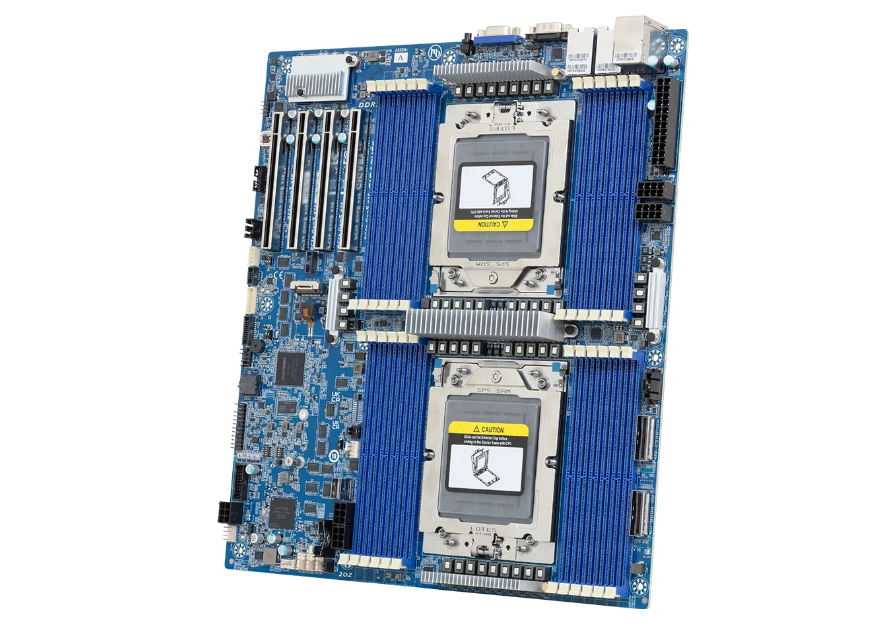 Gigabyte MZ73-LM2 Motherboard - SoC LGA6096 Socket SP5 DDR5 E-ATX Brown Box