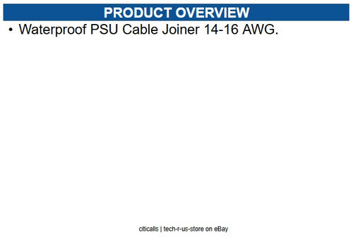 Cambium Networks N000000L180A Waterproof PSU Cable Joiner 14-16 AWG