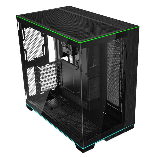 Lian-Li O11DERGBX Computer Case - Mid Tower TG 2x3.5HDD or 2.5 SSD Black Retail