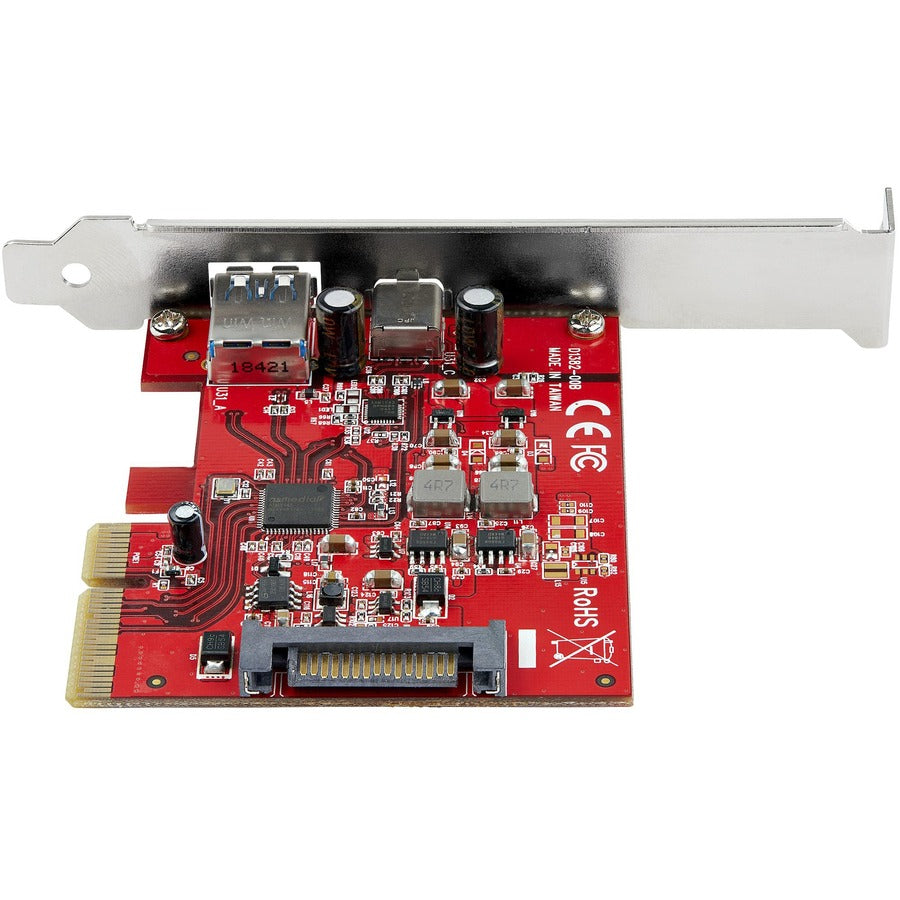 StarTech PEXUSB311AC3 2-Port 10Gbps USB-A & USB-C PCIe Card Adapter