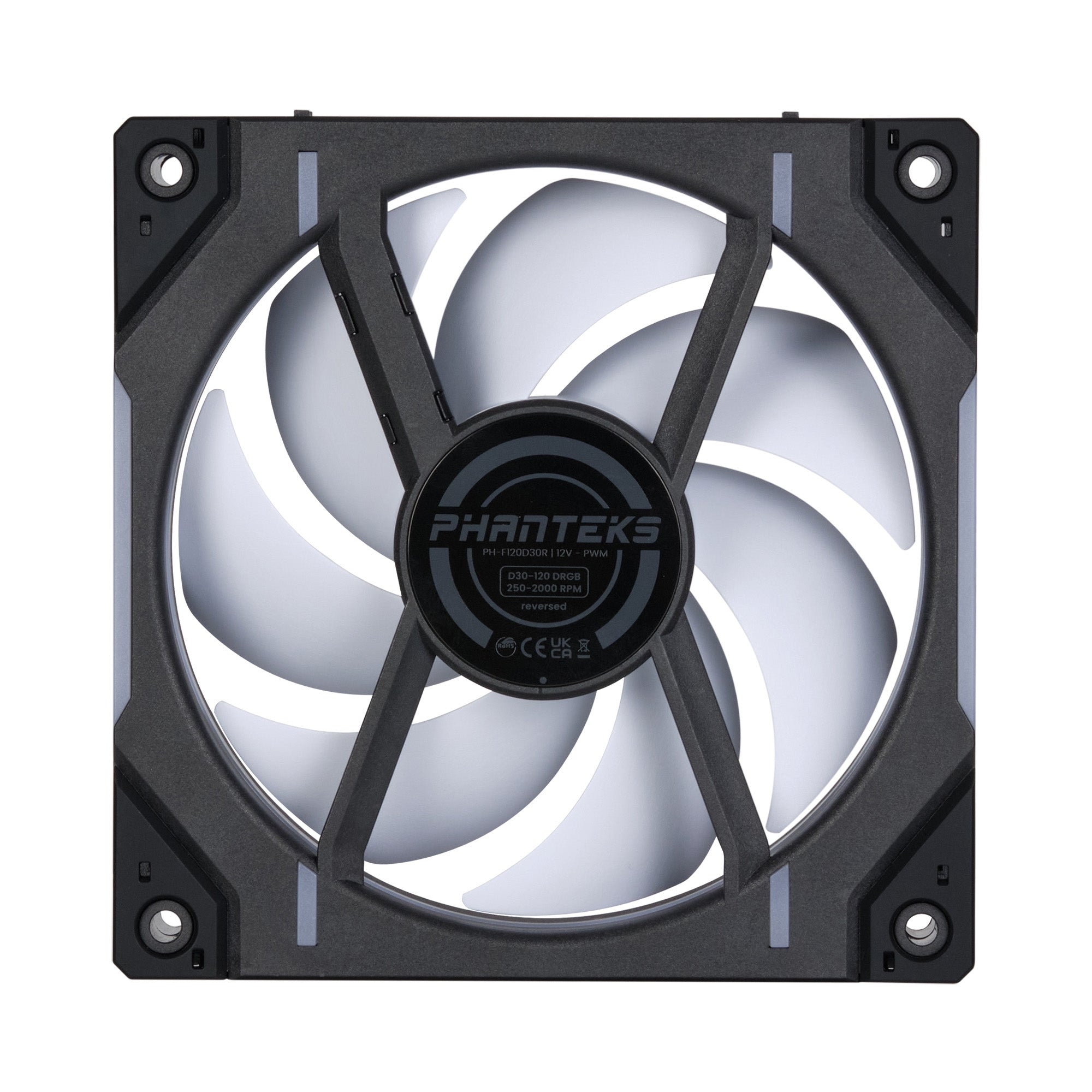 Phanteks PH-F120D30R_DRGBPWMBK013P Fan - D30-120 Black Reversed 3x120mm ARGB