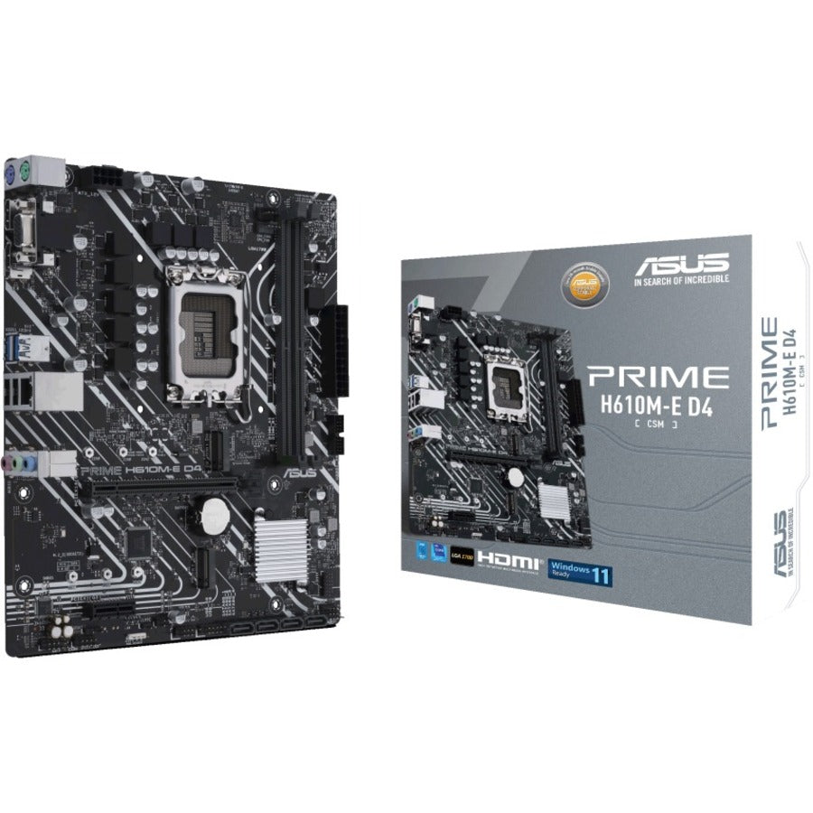 ASUS Prime H610M-E D4-CSM Desktop Motherboard - Intel H610 Chipset