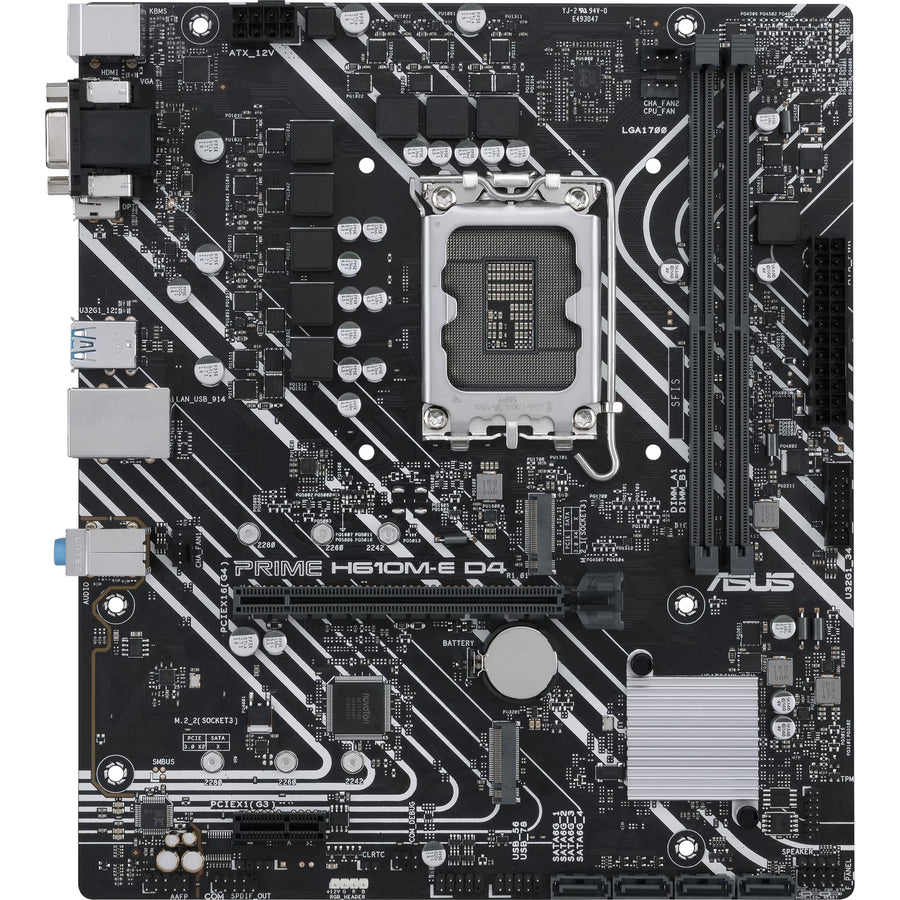 ASUS Prime H610M-E D4-CSM Desktop Motherboard - Intel H610 Chipset
