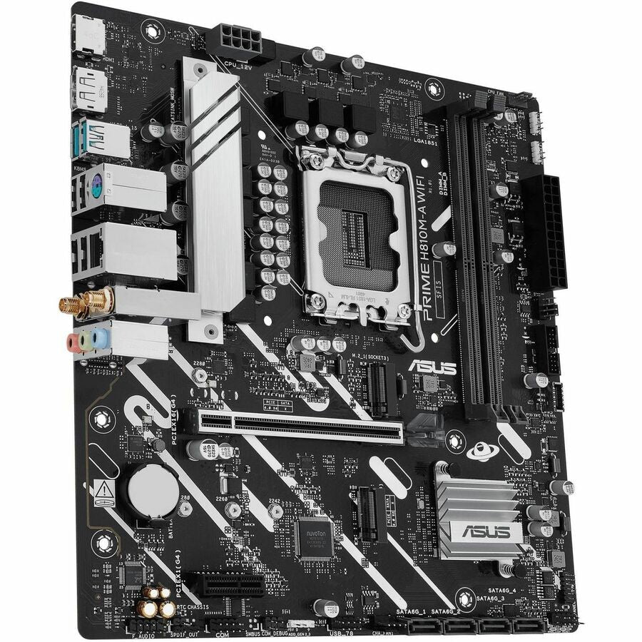 ASUS PRIME H810M-A WIFI-CSM Motherboard - H810 LGA1851 max.96GB DDR5 micro-ATX