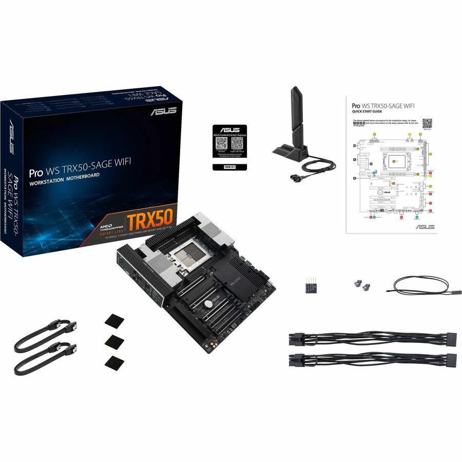 Asus PRO WS TRX50-SAGE WIFI Desktop Motherboard -AMD TRX50 Chipset -Socket sTR5