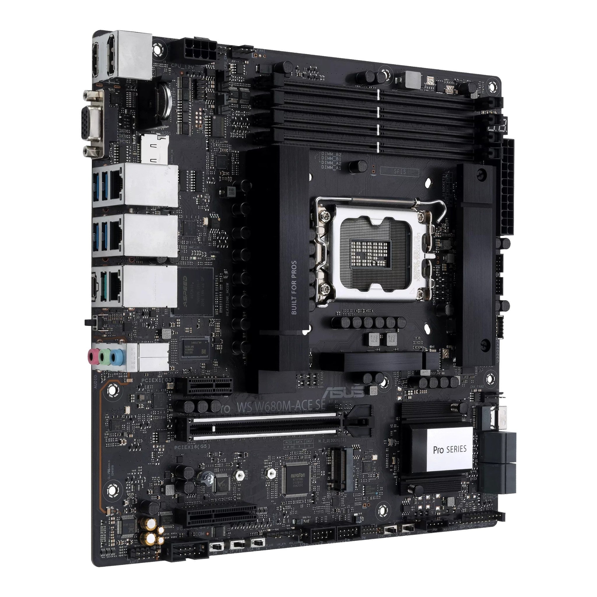 ASUS PRO WS W680M-ACE SE Motherboard - W680 LGA1700 Max.192GB DDR5 micro-ATX