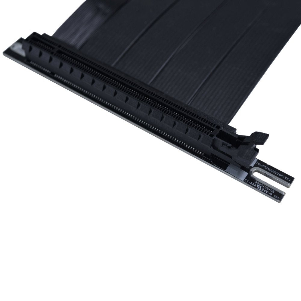 Lian Li PW-PCI-520 PCIE 5.0 4.0 16X Riser Extension Cable Double Bandwidth Black