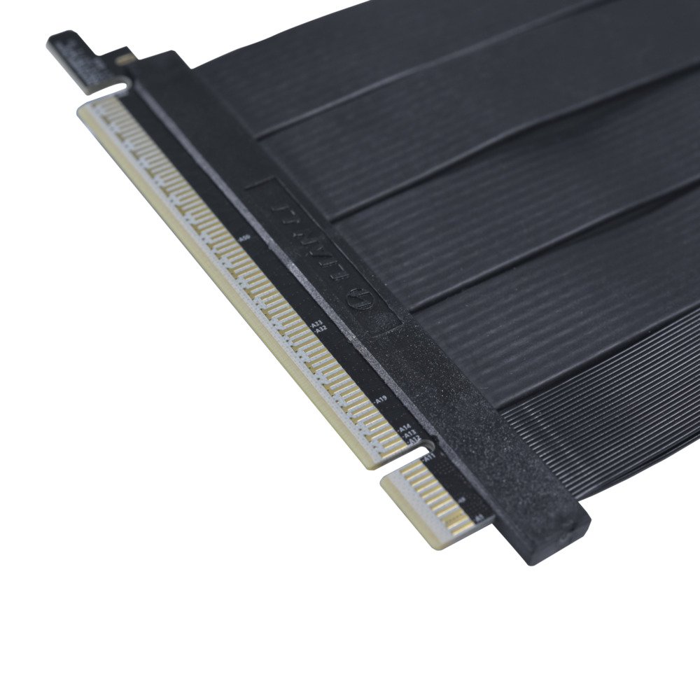Lian Li PW-PCI-520 PCIE 5.0 4.0 16X Riser Extension Cable Double Bandwidth Black