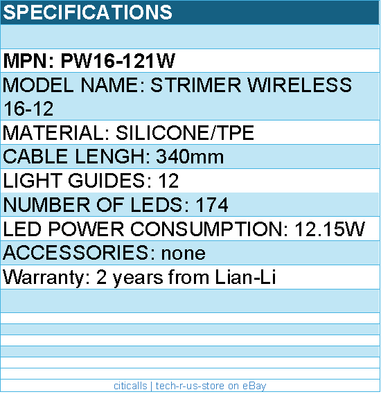 Lian-Li PW16-121W Cable - 12+4 pin to 12+4 pin cable Retail