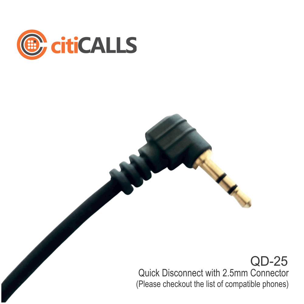 Ovis HS72-25 Dual-Ear Headset w QuickDisco-25 for AT&T Cisco Polycom Panasonic