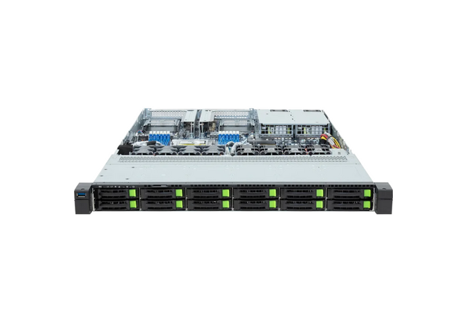 Gigabyte R163-Z35-ACH1 Rack Server - 1U EPYC9005 9004 Max.12x96GB 2x1300W