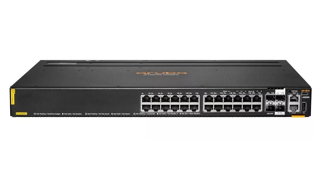 HPE R8Q68A Aruba 6200M 24G Class4 PoE 4SFP+ Switch - 24 Ports - Managed