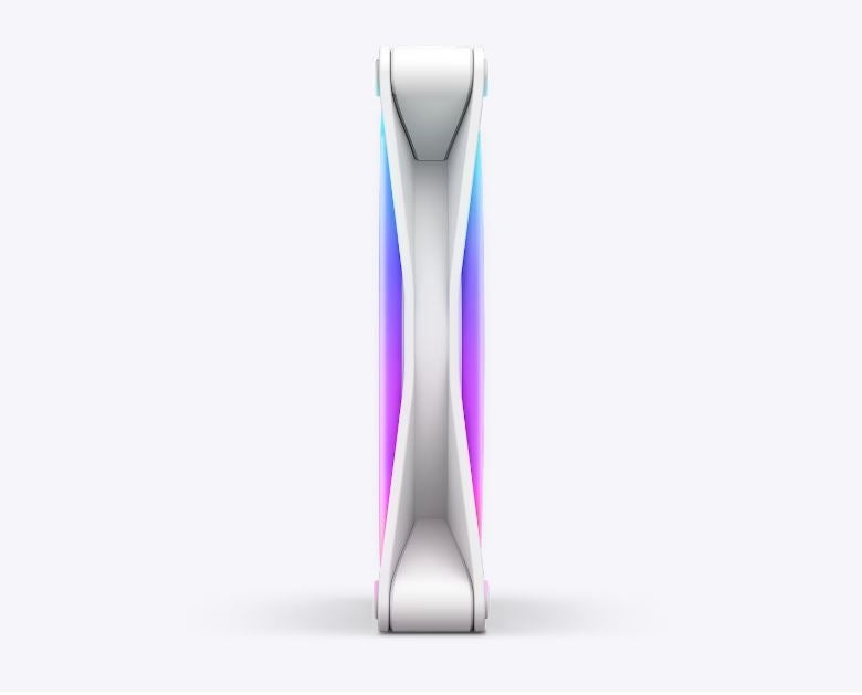 NZXT RF-D14SF-W1 Fan - F140 RGB DUO 140mm FDB 4-pin PWM White Retail