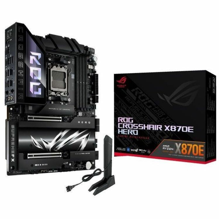 ASUS ROG CROSSHAIR X870E HERO Motherboard - AMD X870E AM5 max.192GB DDR5 ATX