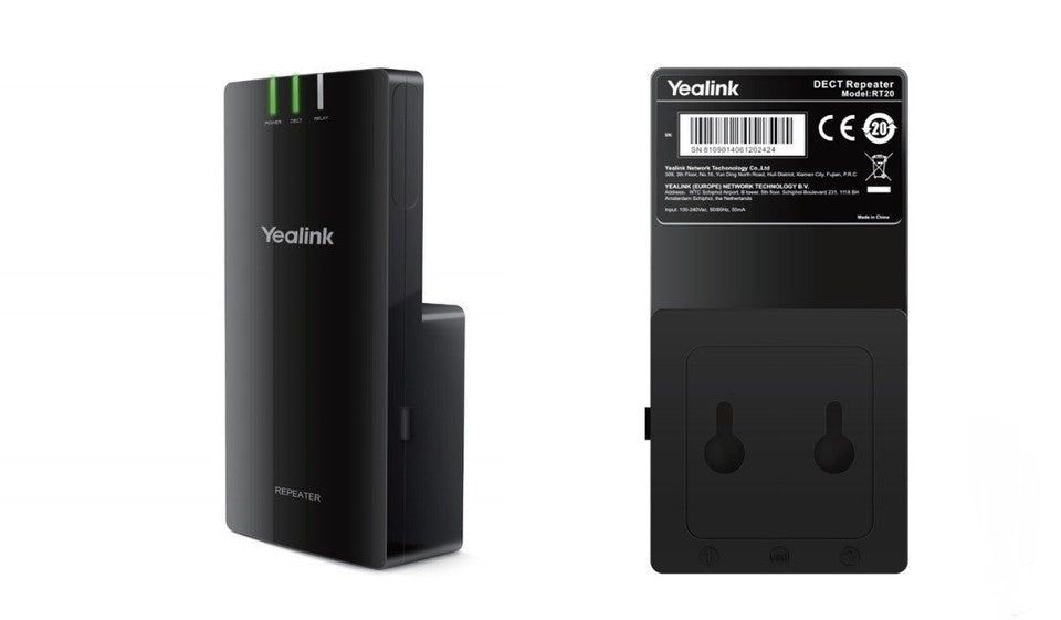 Yealink RT20U DECT GAP Repeater for HD Cordless Phones, Plug n Play